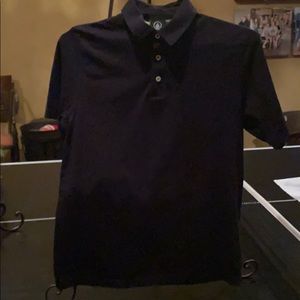 Volcom Boys Size 14 Black Wowzer Polo